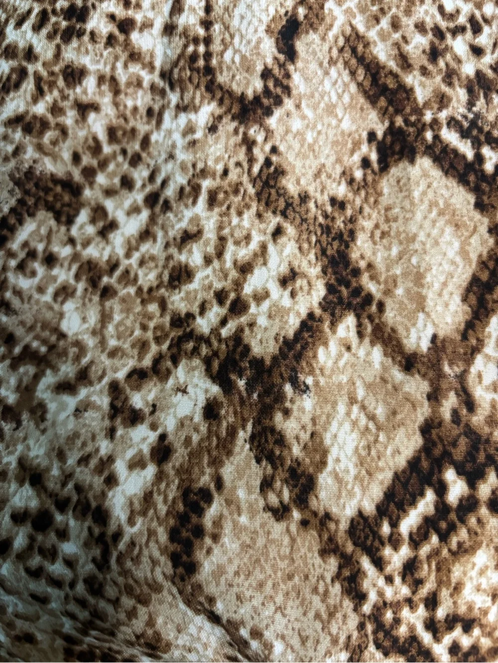 Blu Pepper Brown & Beige Snake-Print Tie-Waist Mini Dress